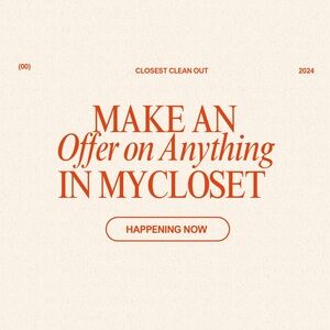 Sale! Sale! Sale! Shoot me an offer! I can’t say yes if you don’t ask!